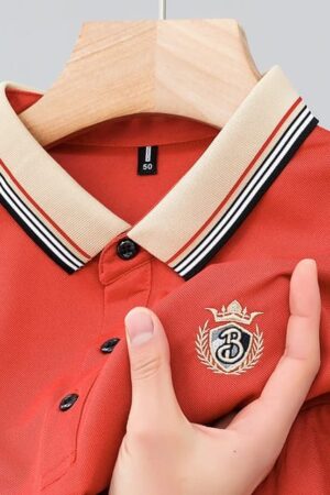 COTTON POLO RED
