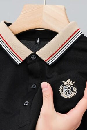 COTTON POLO BLACK